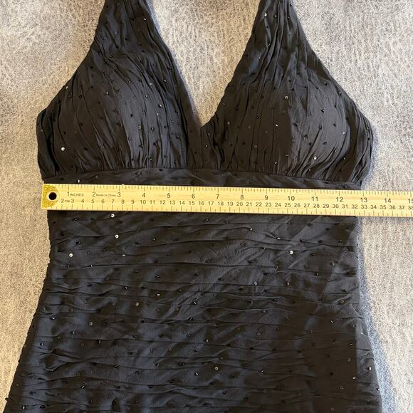 Vintage Nina Austin Silk Fairy Halter Midi Dress - Picture 4 of 8